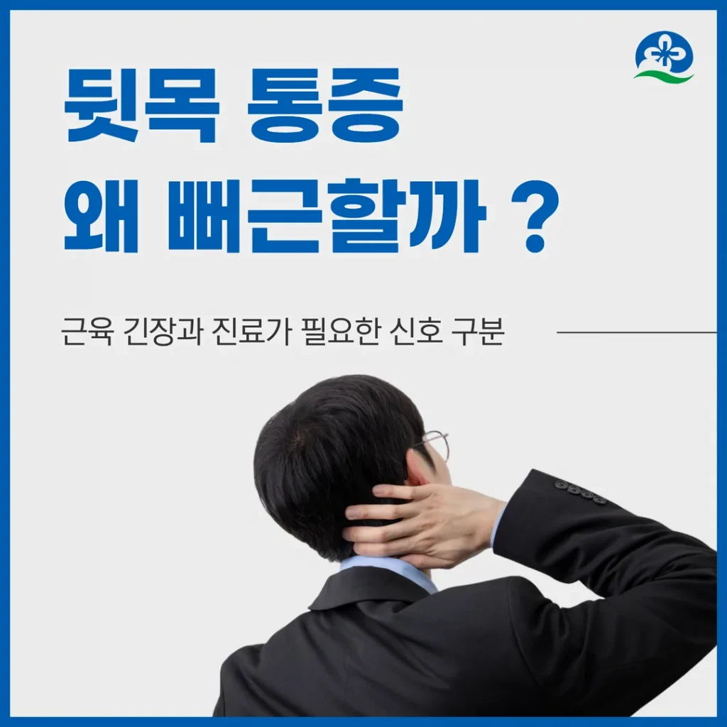 뒷목 통증, 왜 뻐근할까 — 근육 긴장과 진료가 필요한 신호 구분